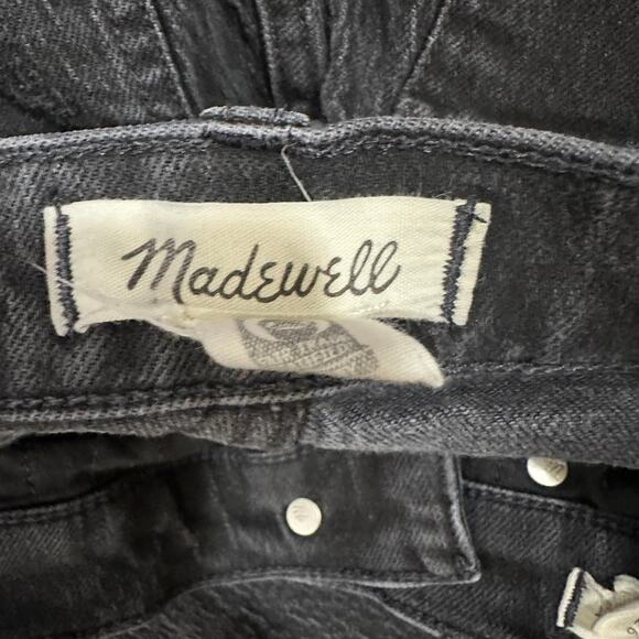 Madewell The ’90s Straight Jeans Womens 26 Black High Rise Stretch Clean Girl - Picture 7 of 9
